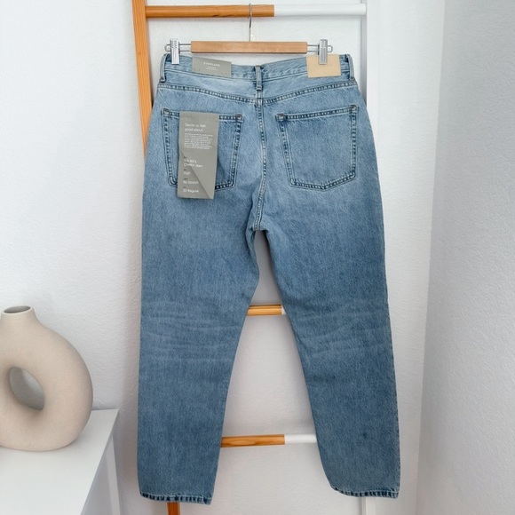 Everlane The ’90s Cheeky Jean Straight Leg Vintage Mid Blue High Waisted 30 NEW - Picture 3 of 14